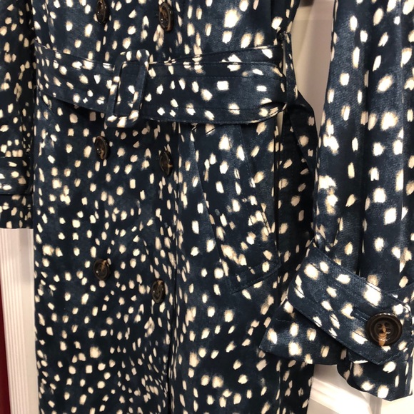 NWT Ann Taylor Modern Trench in Midnight Spruce - Picture 4 of 7